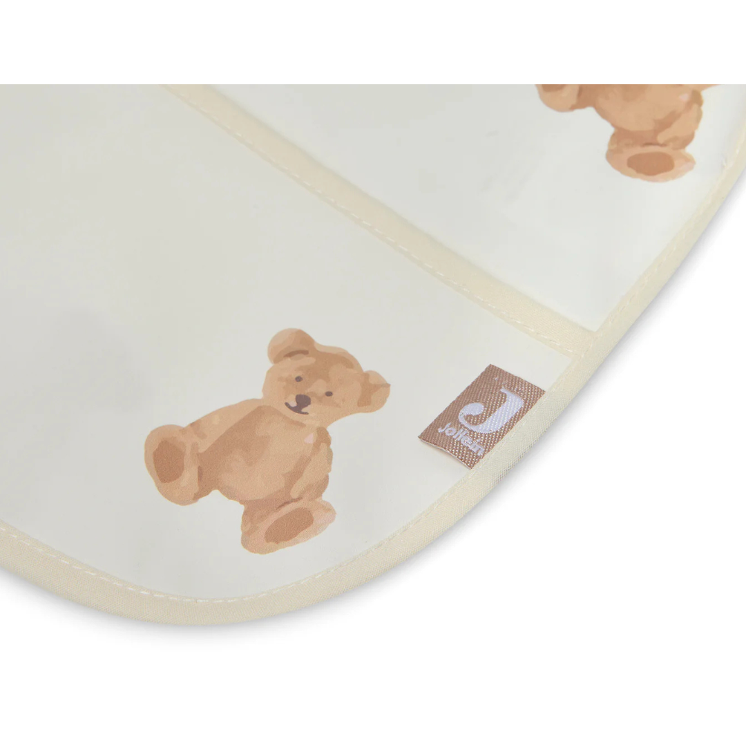 Jollein - Bib Waterproof with Sleeves Teddy Bear