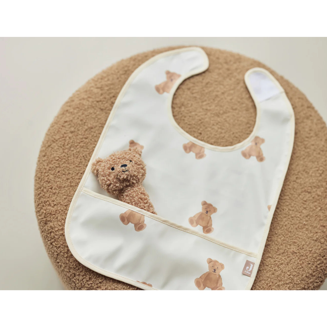 Jollein - Bib Waterproof Teddy Bear (2pack)
