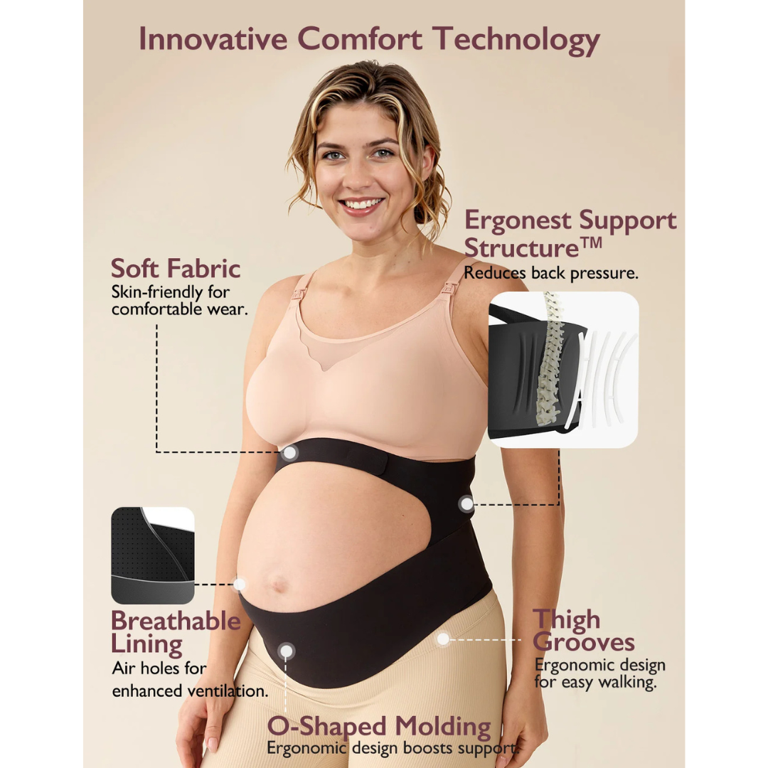 Momcozy - Maternity Belt Black - L