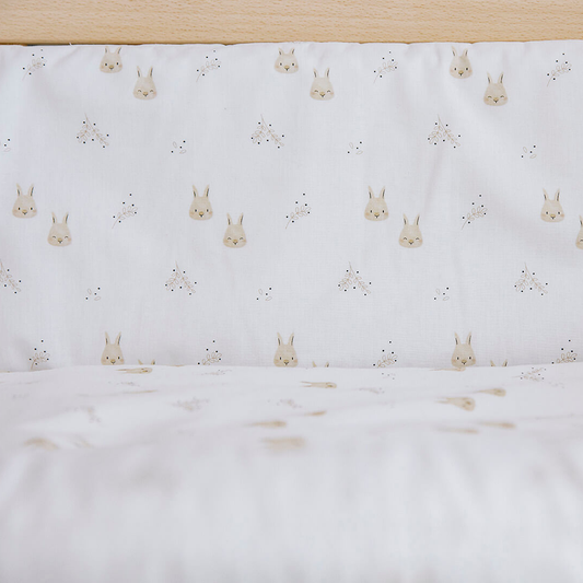 MICUNA - KIT DUVET+ HEAD PROTECTOR MINI-COT 80 x 50 TX-934 RABBIT