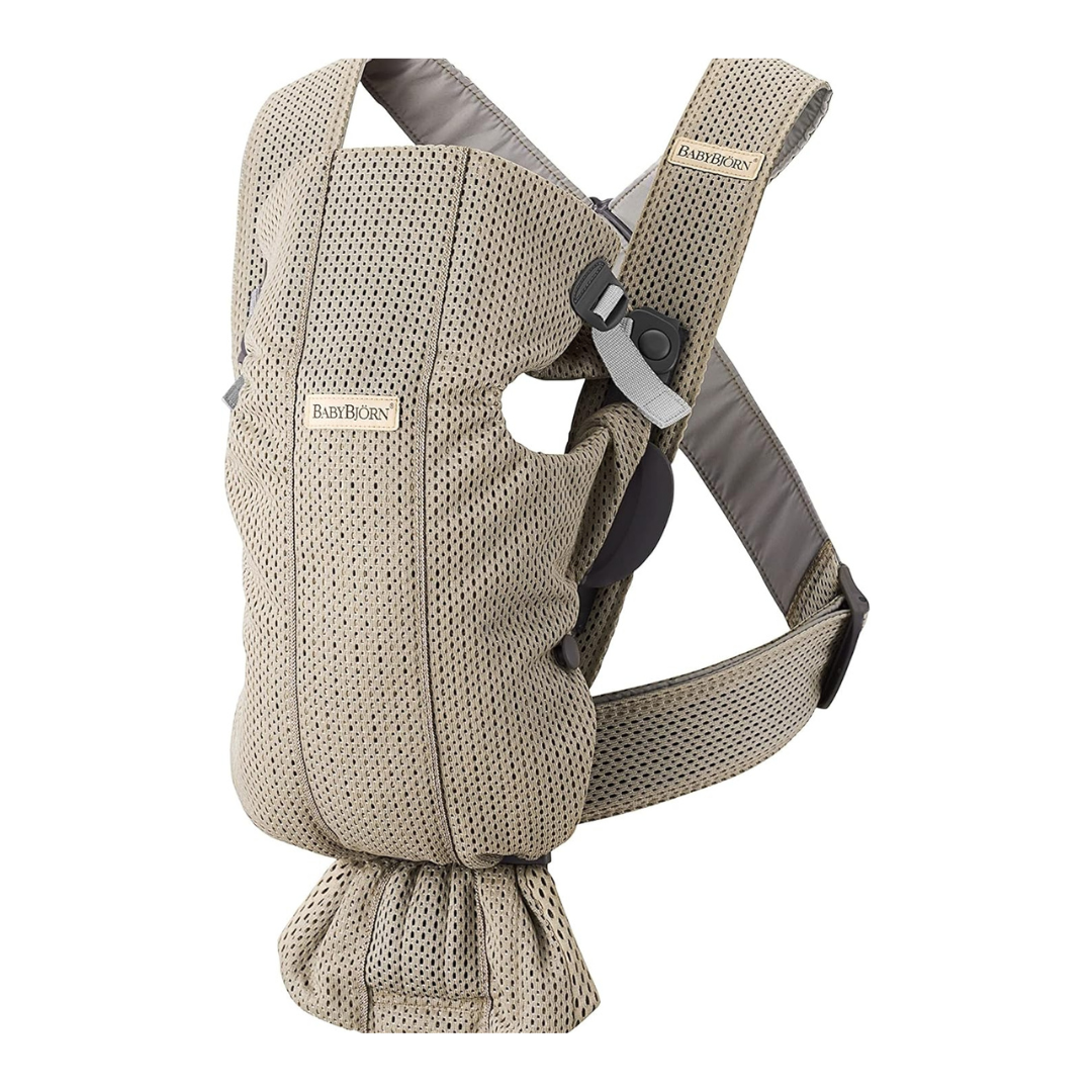 Baby Carrier Mini, 3D Mesh, Grey Beige