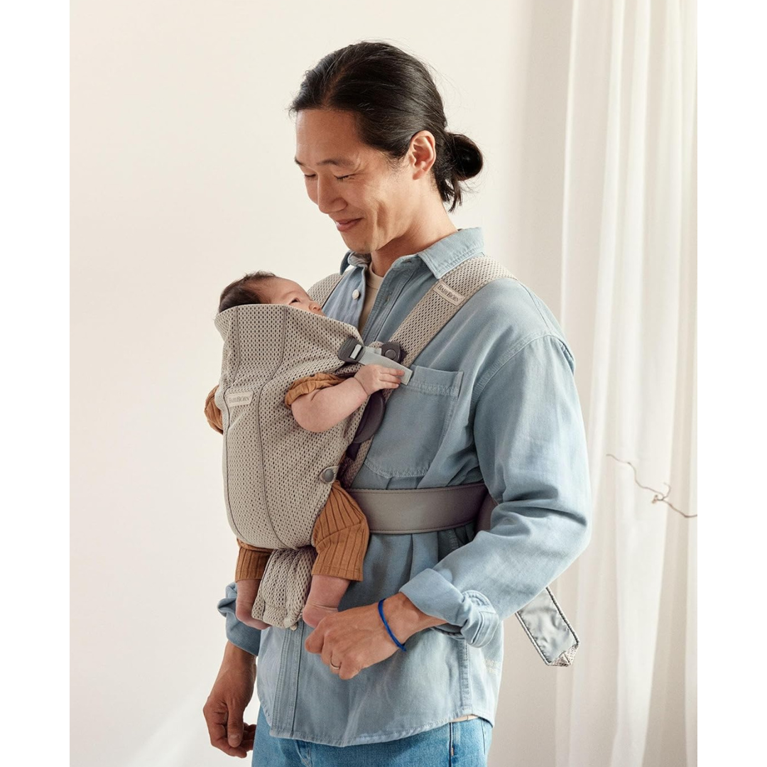 Baby Carrier Mini, 3D Mesh, Grey Beige
