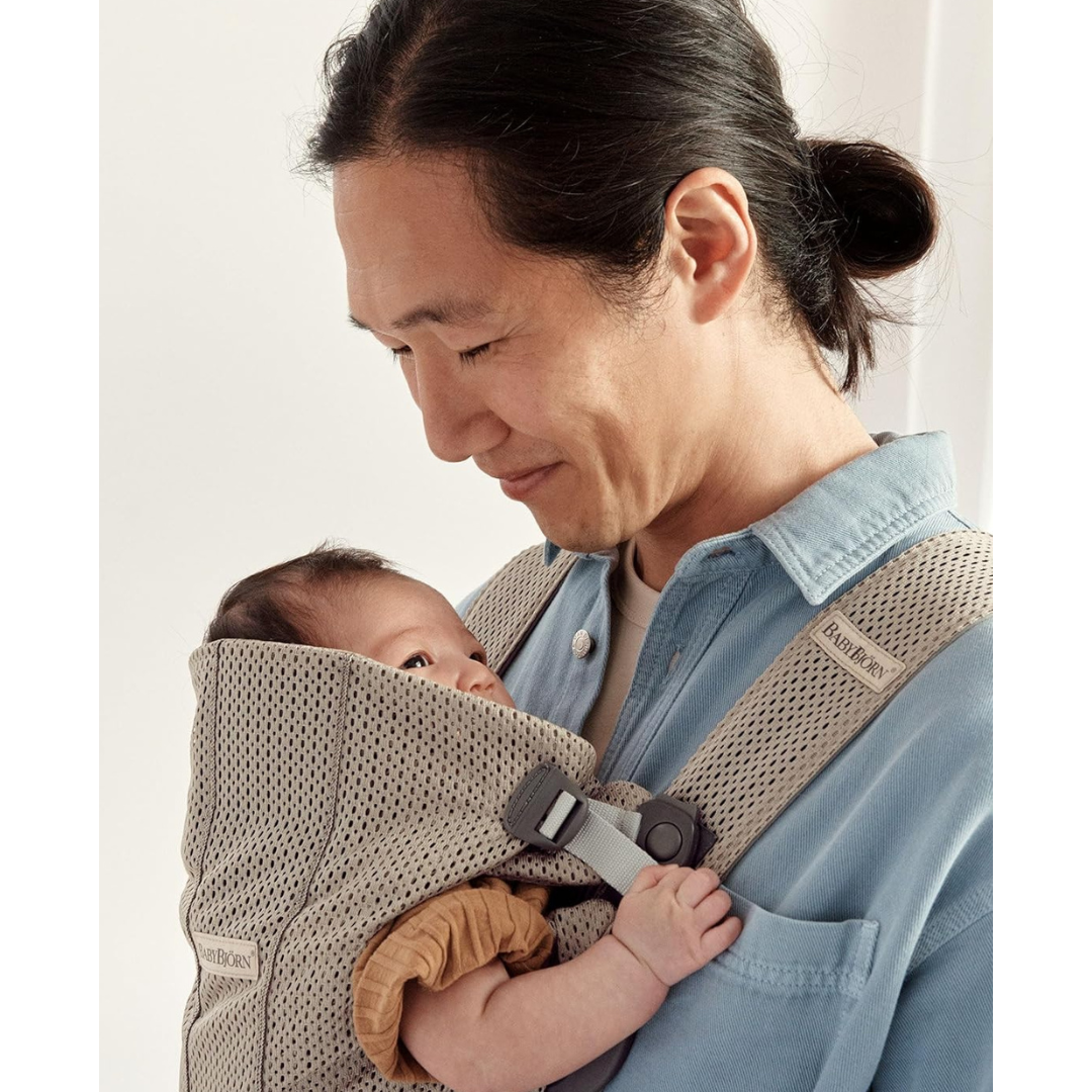 Baby Carrier Mini, 3D Mesh, Grey Beige