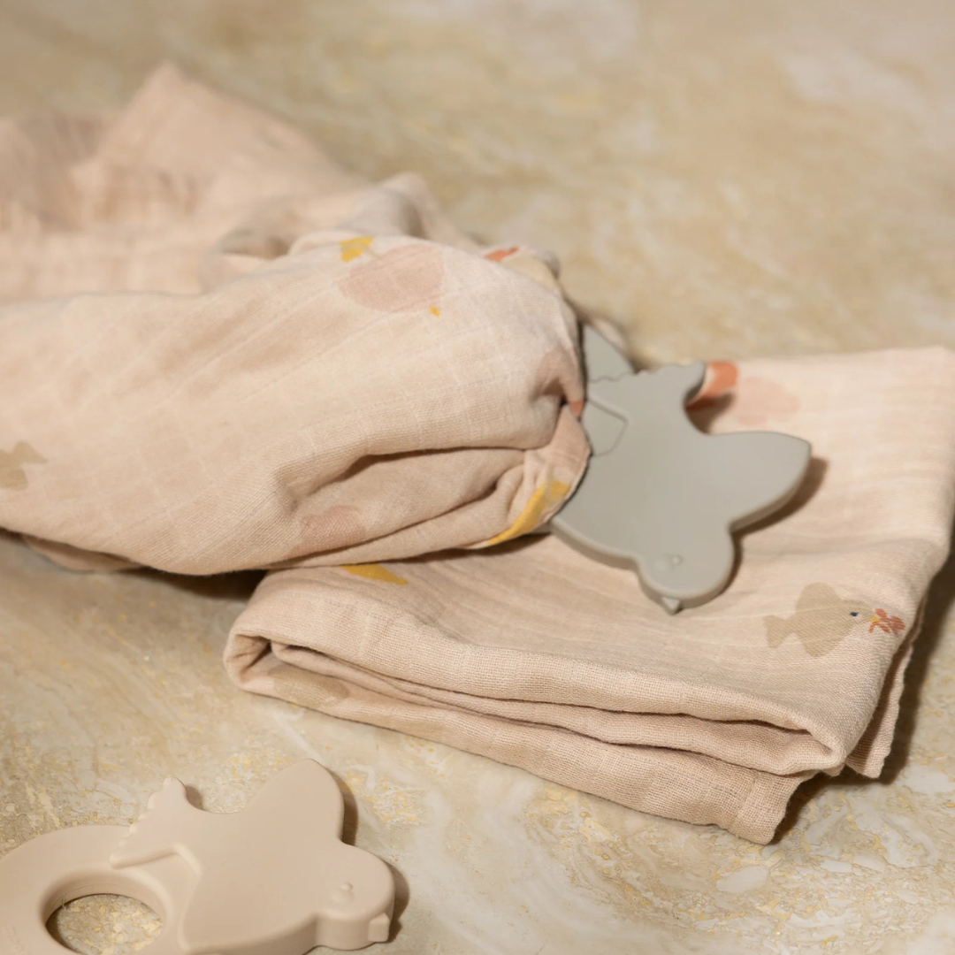 Moonboon - Organic Muslins 2 Pack - Over the Moon Rose