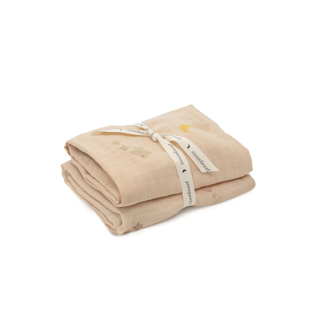 Moonboon - Organic Muslins 2 Pack - Leaf