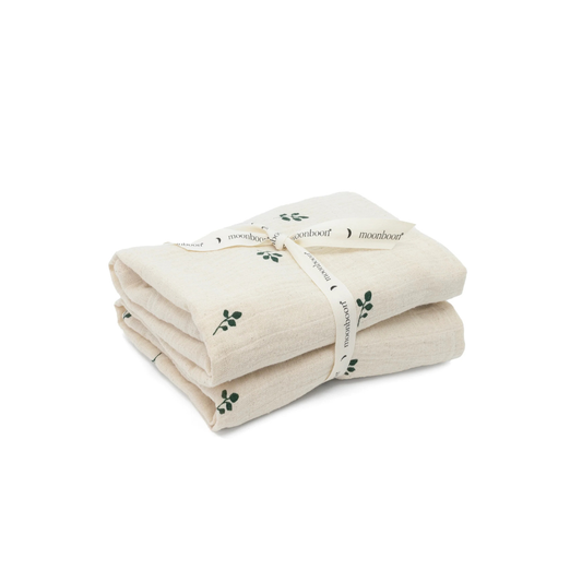 Moonboon - Organic Muslins 2 Pack - Leaf