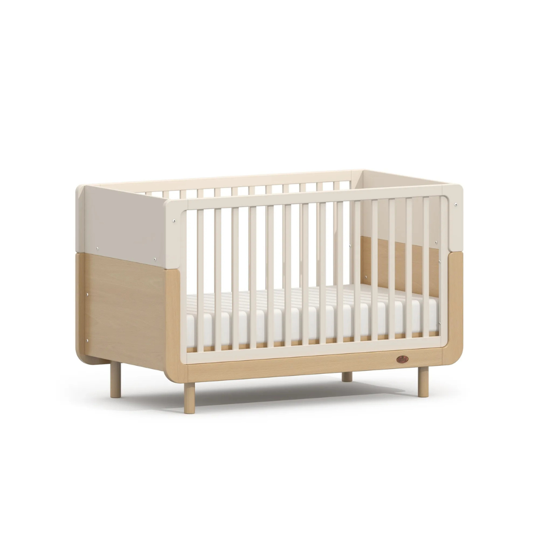 Boori - Ocean Cot Bed_Soft White and Beech