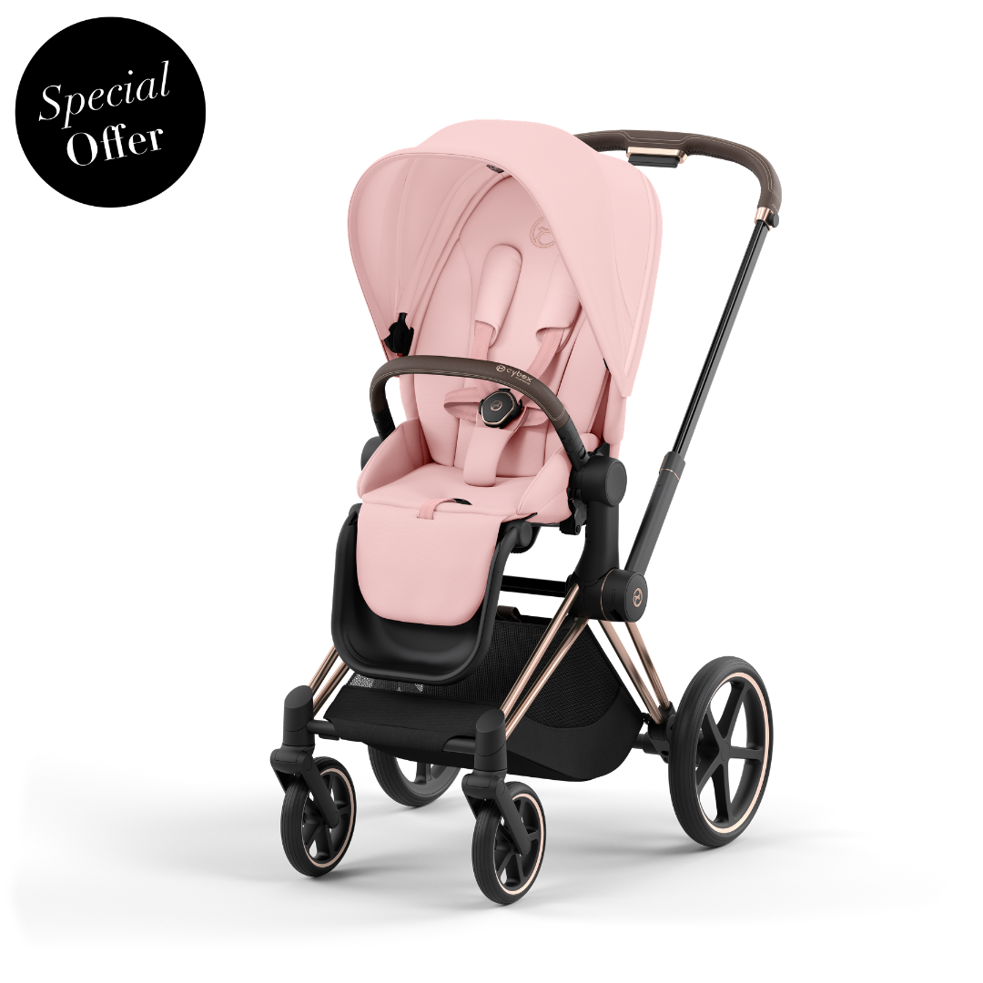 Cybex - Priam Rosegold Frame with Seat Pack