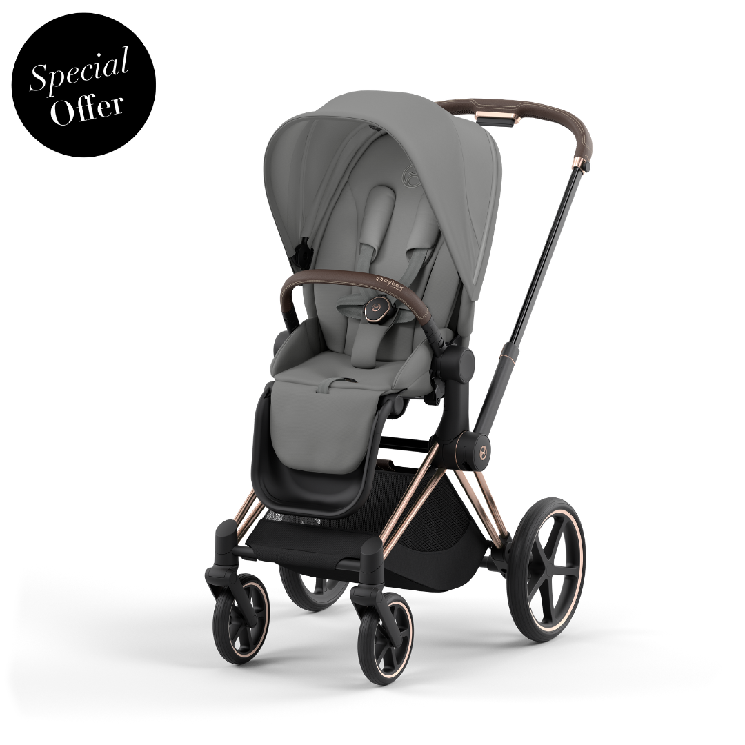 Cybex - Priam Rosegold Frame with Seat Pack