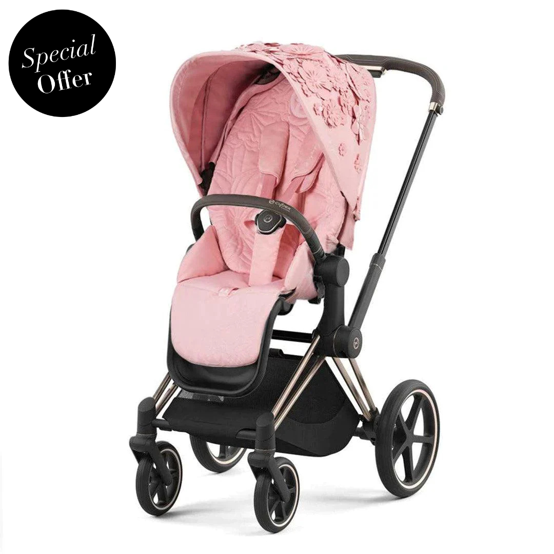 Cybex - Priam Rosegold Frame with Seat Pack