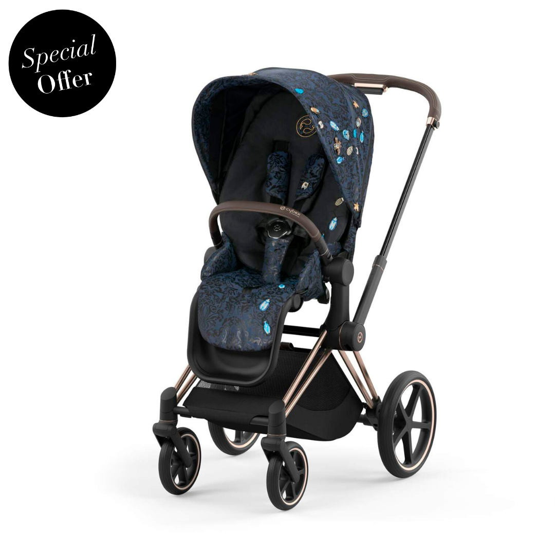 Cybex - Priam Rosegold Frame with Seat Pack