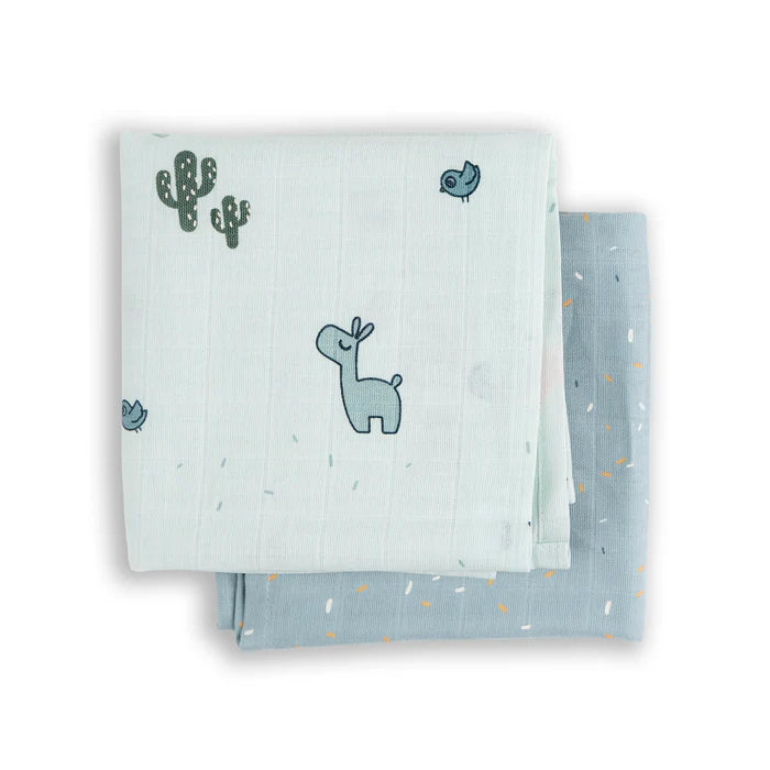 Done By Deer - Swaddle 2-pack GOTS Lalee Blue