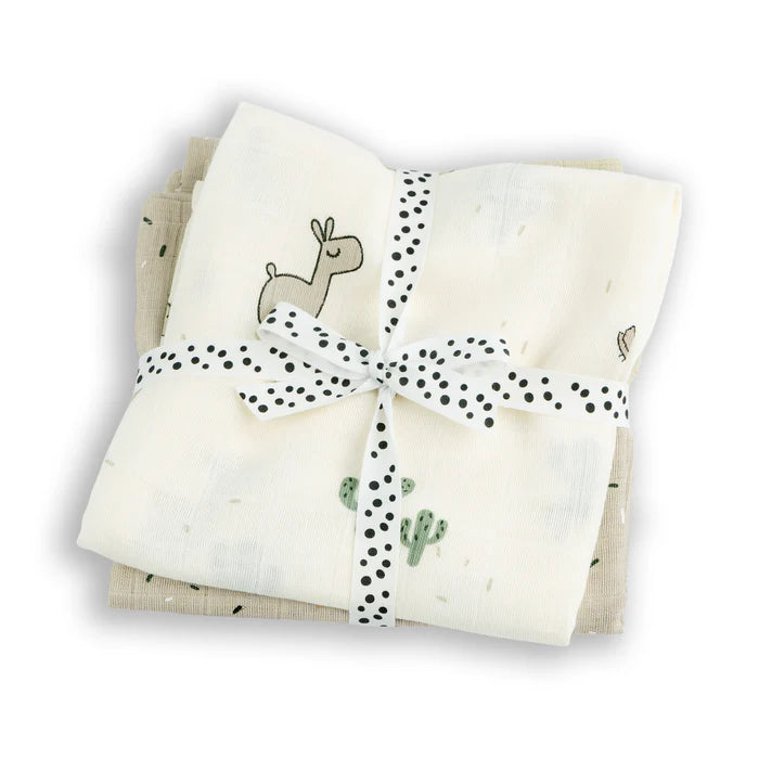 Done By Deer - Swaddle 2-pack GOTS Lalee Sand