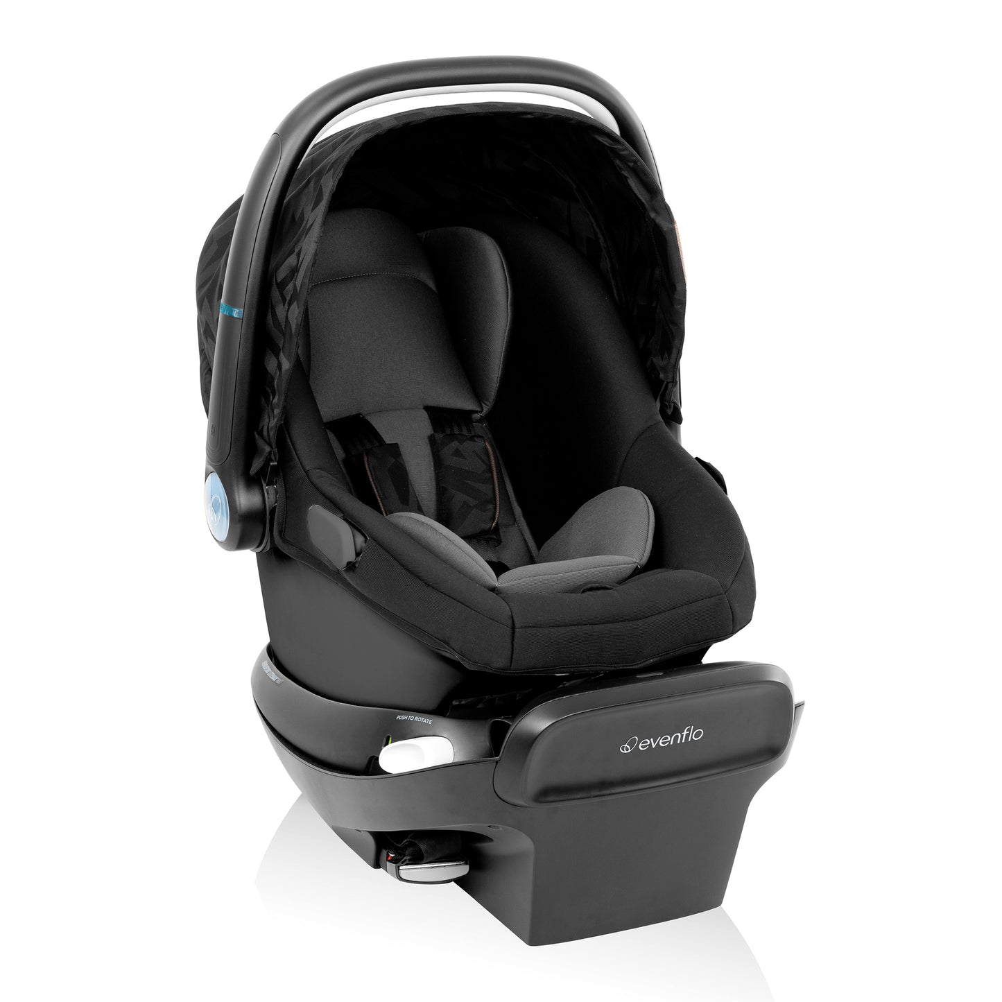 Evenflo - Shyft Intuiti+ Travel System featuring Revolve180 LiteMax NXT with SensorySoothe - Dubhan Black