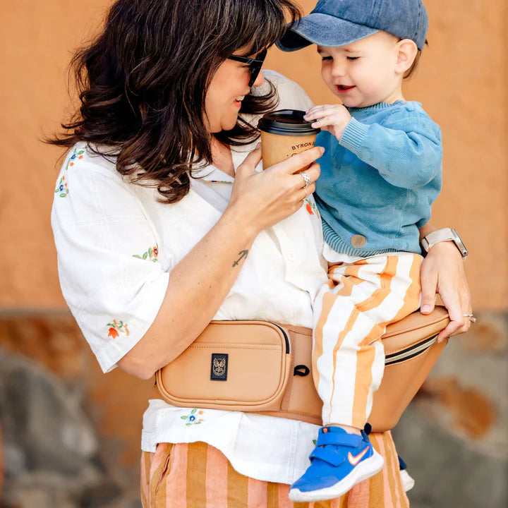 Hackerlily - HipSurfer Ergonomic Hip Seat Baby Carrier Tan