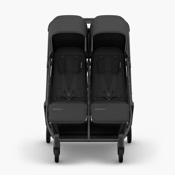 UPPABABY - UPPAbaby Minu Duo Stroller Jake Charcoal Carbon Frame Black Leather