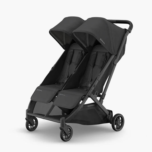 UPPABABY - UPPAbaby Minu Duo Stroller Jake Charcoal Carbon Frame Black Leather
