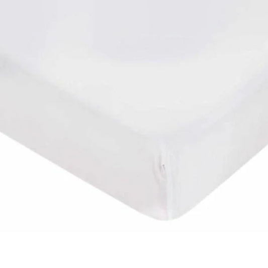 Boori - Universal Jersey Cotton Cot Fitted Sheet_White