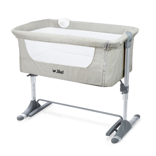 Nova Bedside Crib - Grey