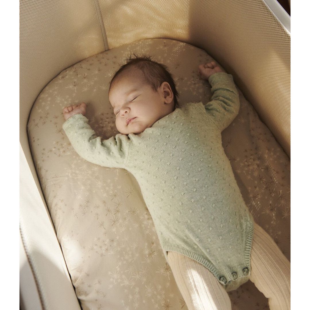 Stokke - Snoozi Fitted Sheet 2-Pack OCS Vanilla Dandelion