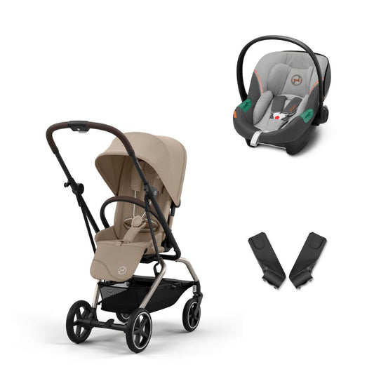 Cybex - Eezy S Twist+ 2 Travel System with Aton S2 + Adapter