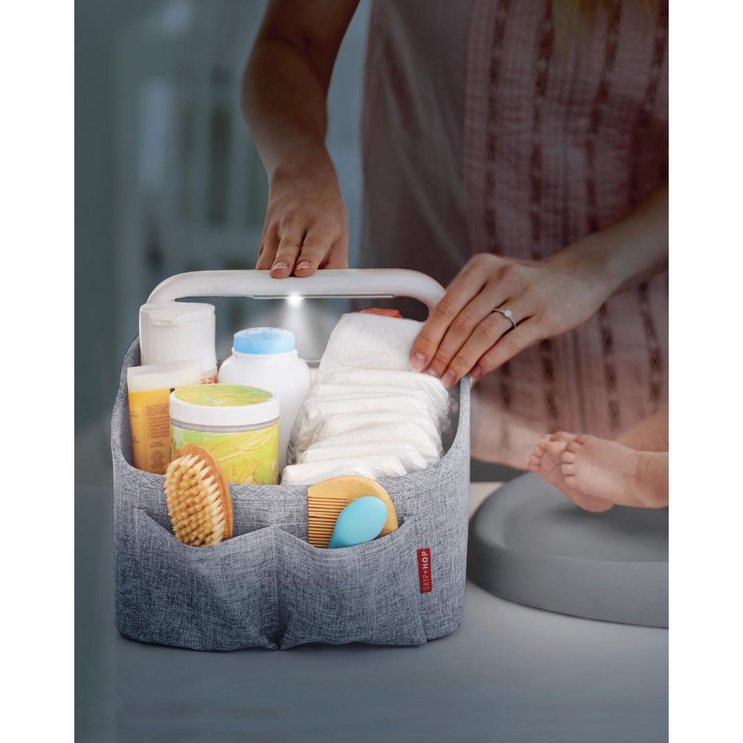 Skip Hop - Light Up Diaper Caddy Grey