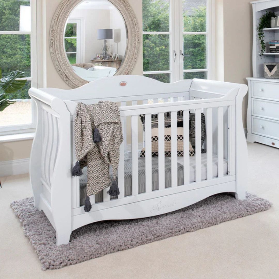 Boori - Sleigh Royale Cot Bed_Barley White