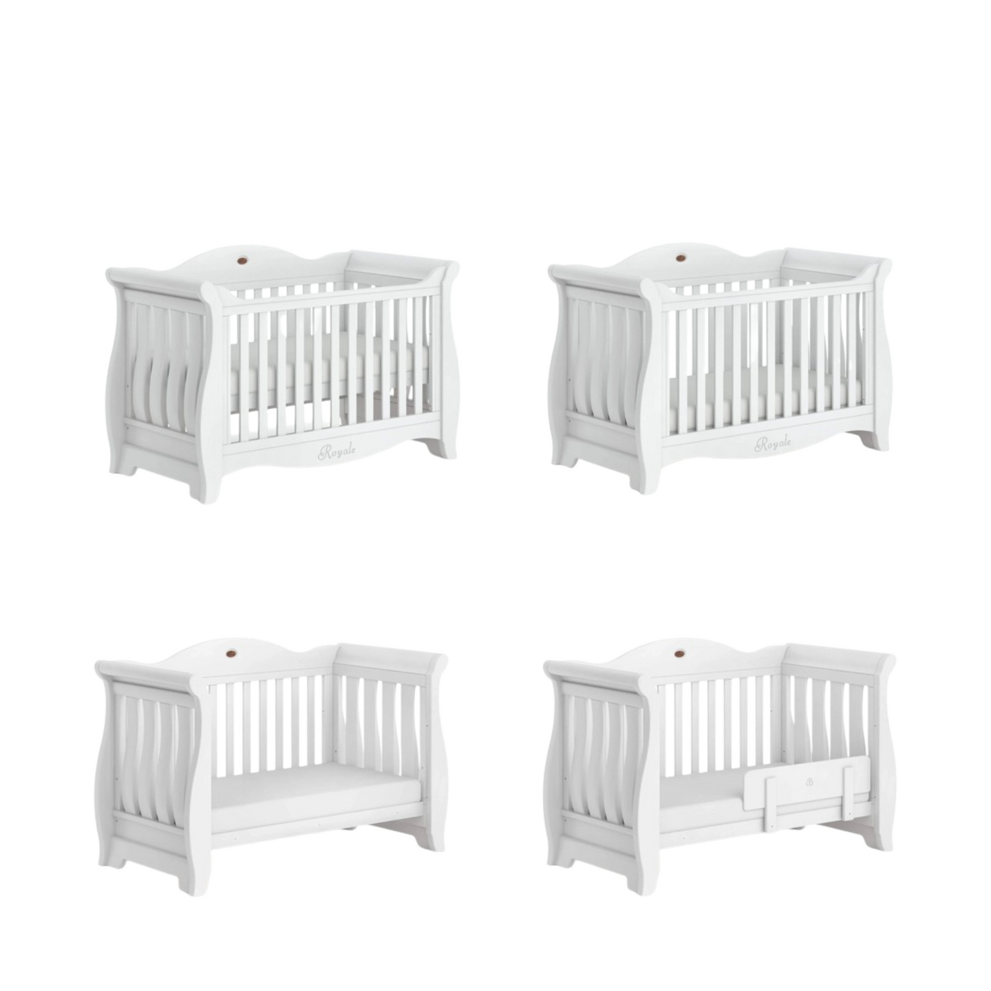 Boori - Sleigh Royale Bundle Set with 3 Drawer Chest and Wardrobe