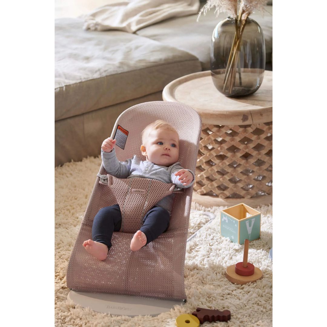 BabyBjörn - Bouncer Bliss, Mesh, Dusty Pink
