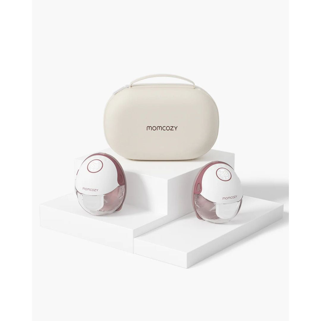 Momcozy - Mobile Flow Hands - Free Double Breast Pump M6 - Maroon