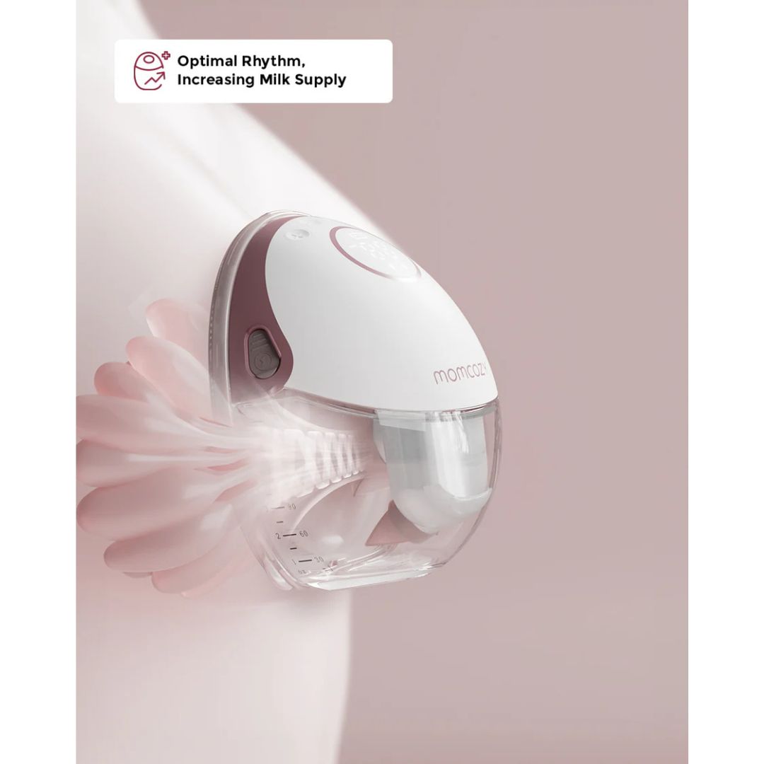 Momcozy - Mobile Flow Hands - Free Double Breast Pump M6 - Maroon