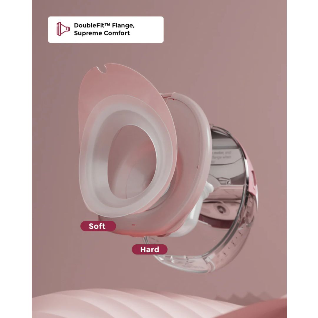 Momcozy - Mobile Flow Hands - Free Double Breast Pump M6 - Maroon