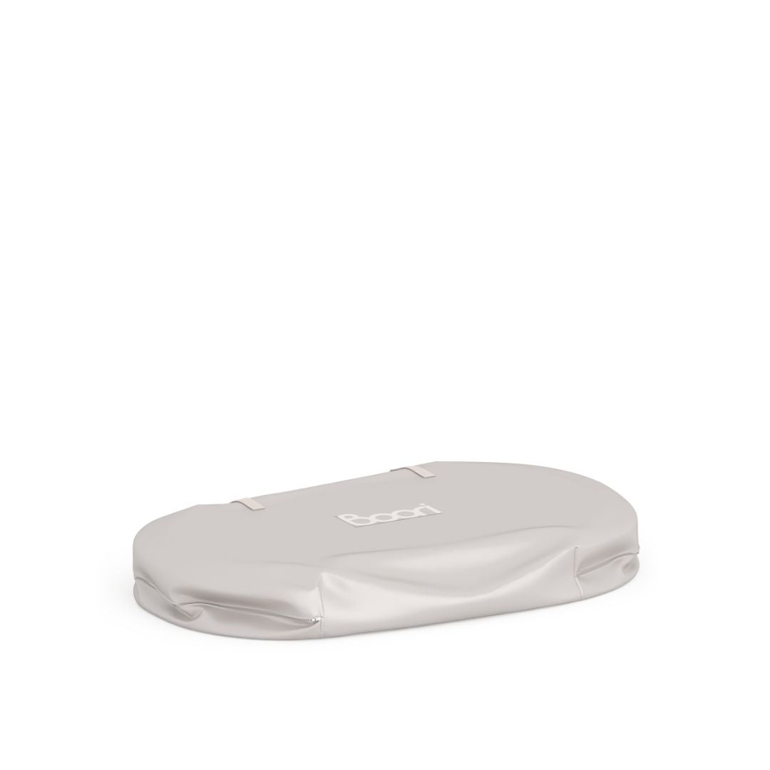 Boori - Nest Storage Cot_Simply White and Beech with Mattress