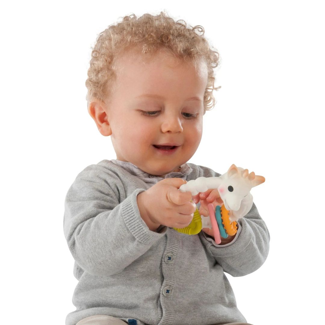 Sophie la girafe So'Pure Teething Colo'Rings Brown White