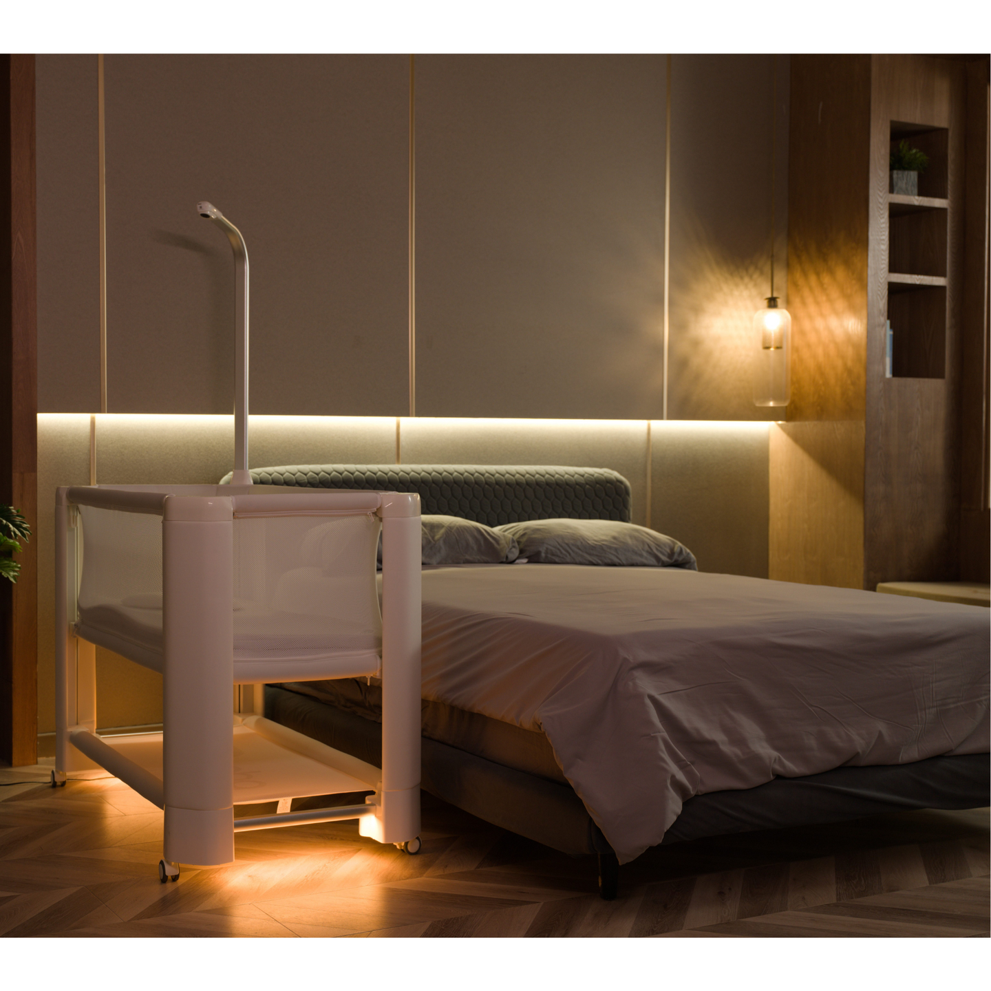 Jikel - Braha Smart Crib - Light Beige
