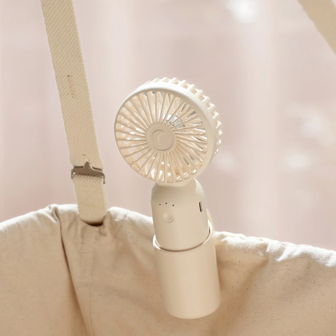 Moonboon - Mini Fan Cream White