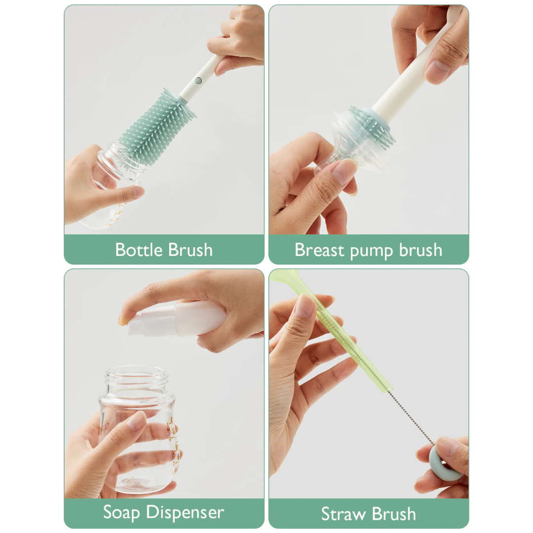 Momcozy - Bottle Cleaning Brush Set - Green