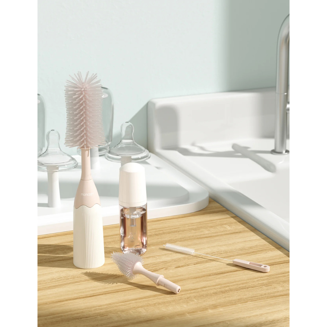 Momcozy - Bottle Cleaning Brush Set - Pink