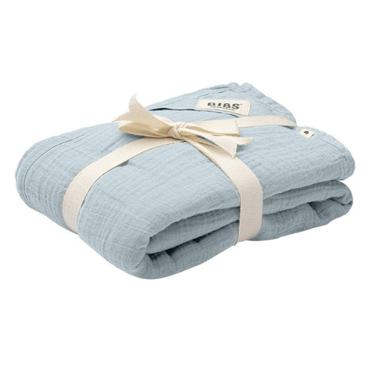 Bibs - Muslin Swaddle 120x120cm Baby Blue