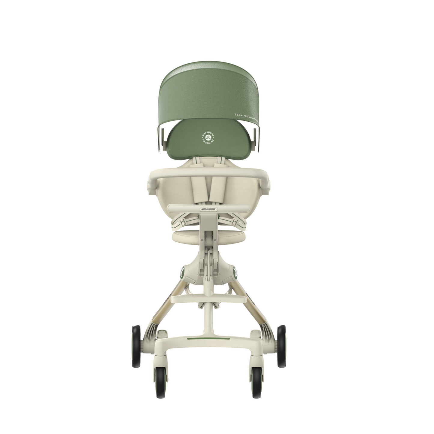 AMORHOME -  Max Stroller Compact, Foldable & Lightweight - Green