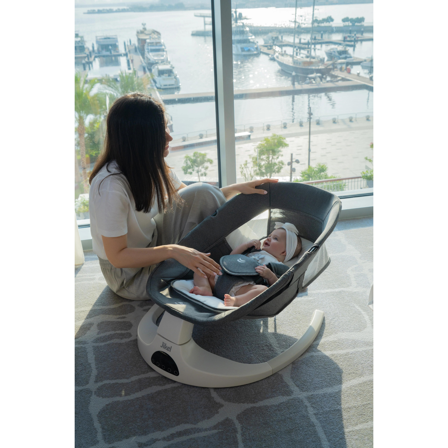 Jikel - Nexus Electric Swing & Rocker - Grey
