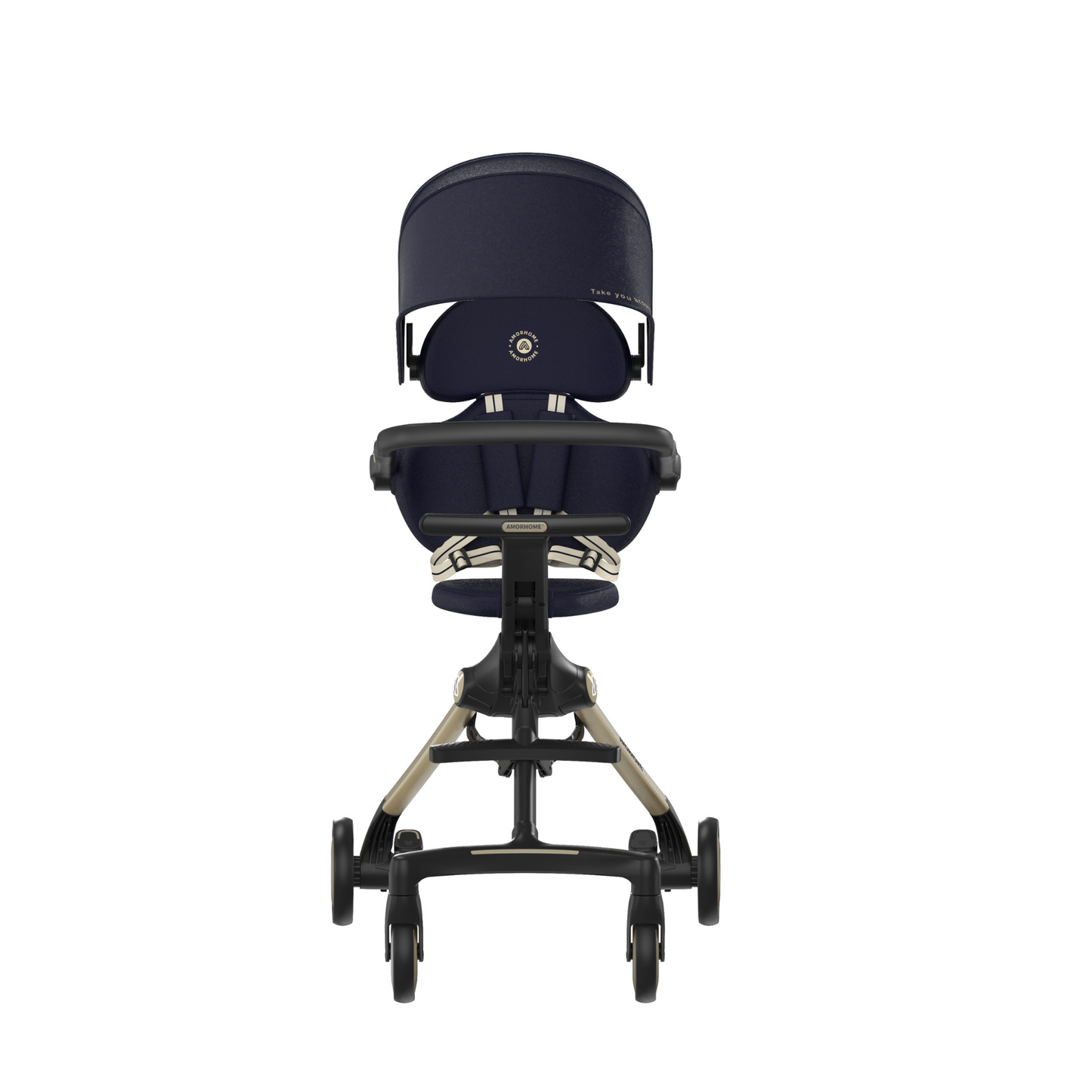 AMORHOME -  Max Stroller Compact, Foldable & Lightweight - Navy
