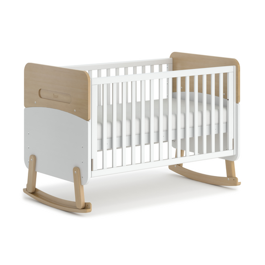 Boori - Neat 5 in 1 Cot_Barley White and Almond