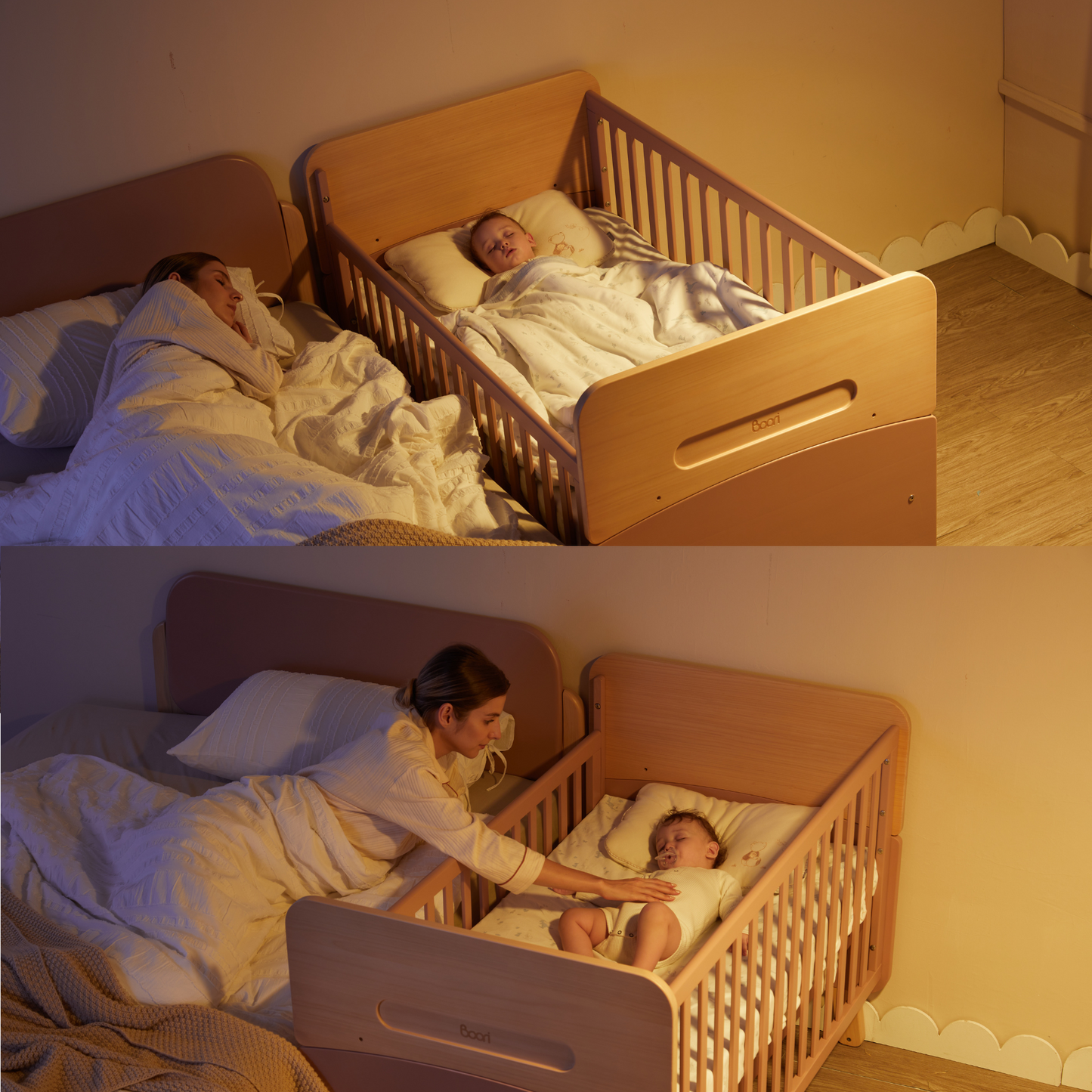 Boori - Neat 5 in 1 Cot_Cherry and Almond