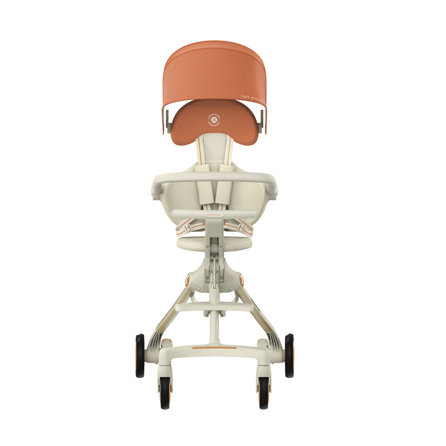 AMORHOME -  Max Stroller Compact, Foldable & Lightweight - Orange