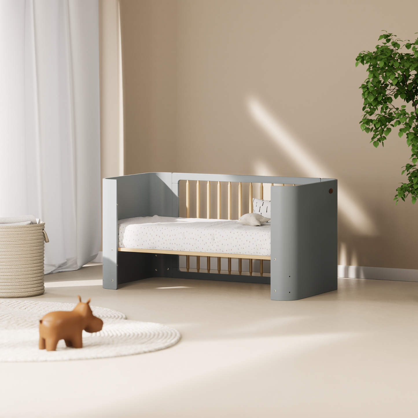 Boori - Nova Cot Bed - Blueberry and Beech
