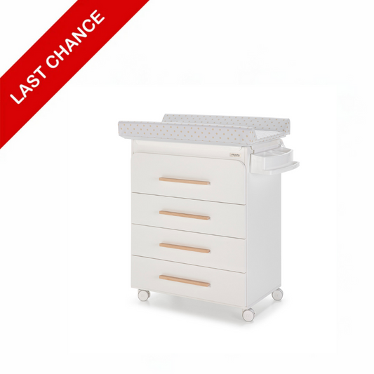 MICUNA - BABYBATH B-1960 TREVI WHITE / NATURAL WAX/ BEIGE STARS ( Display Piece)