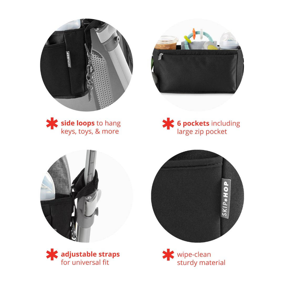 Skip Hop - Stroller Organizer Ultra Black