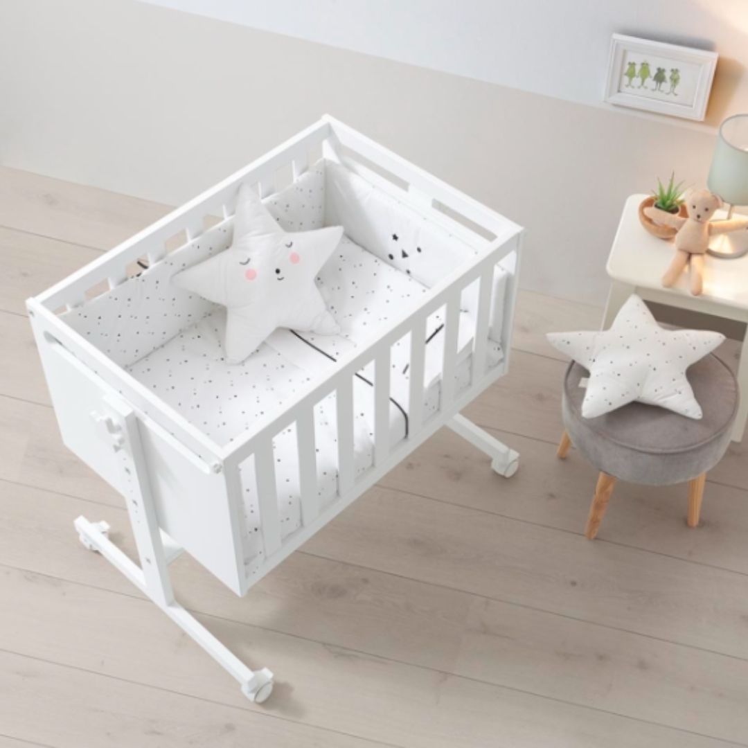 MICUNA - KIT DUVET+ HEAD PROTECTOR MINI-COT 80 x 50 TX-934 CLAIRE