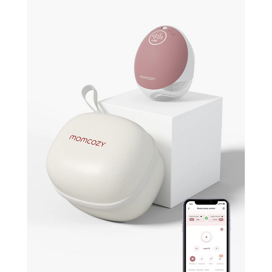 Momcozy - Mobile Flow Hands - Free Single Breast Pump M9 - Maroon